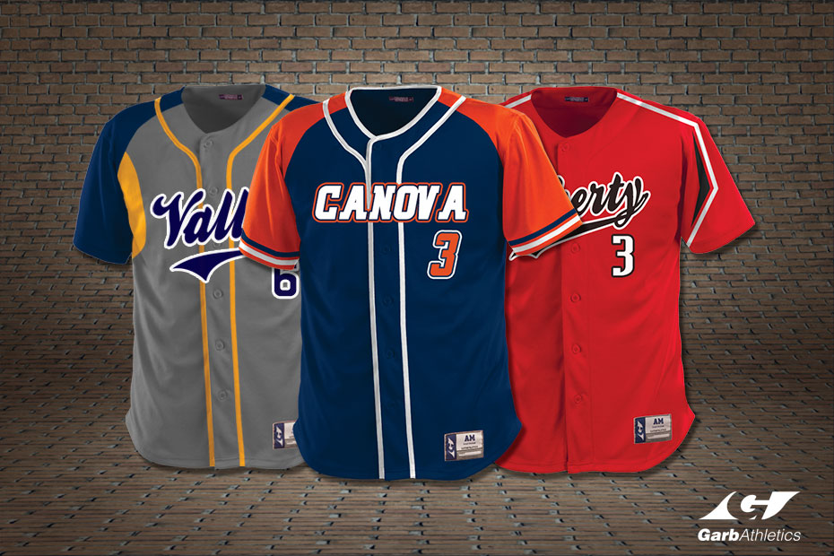 Custom Baseball Jerseys  - just a few out of the hundreds of styles available