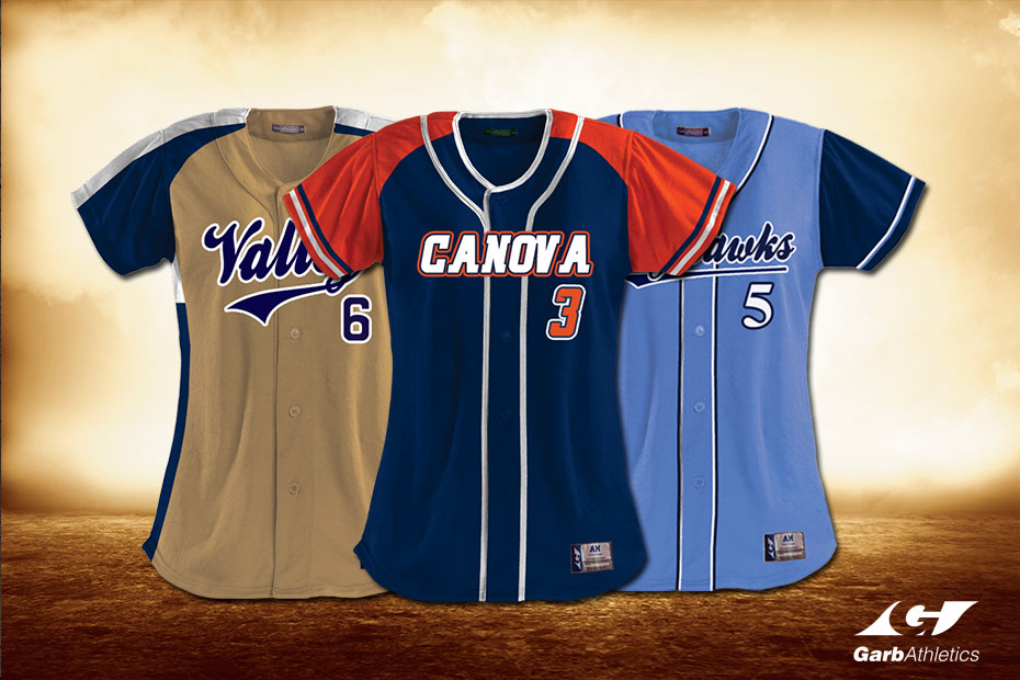 Custom Softball Jerseys  - just a few out of the hundreds of styles available